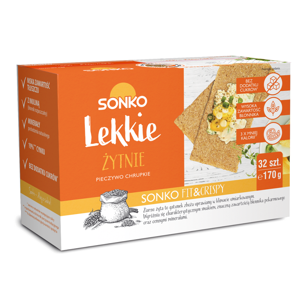 sonko crisp bread rye 170 g