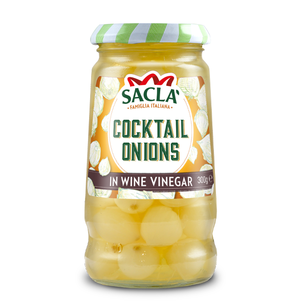 Sacla, Cocktail onion,190g