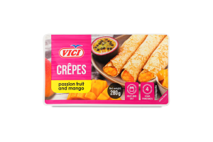 crepes mango and passion fruit